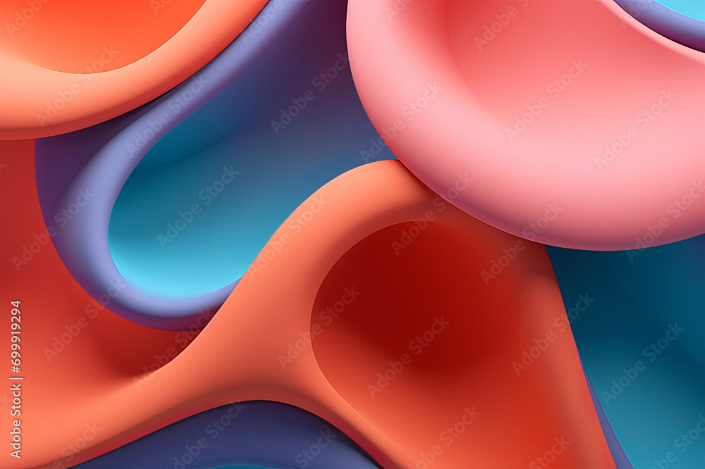 Abstract Colorful Shapes Background Generated By AI Abstract Colorful Shapes Background Generated By AI