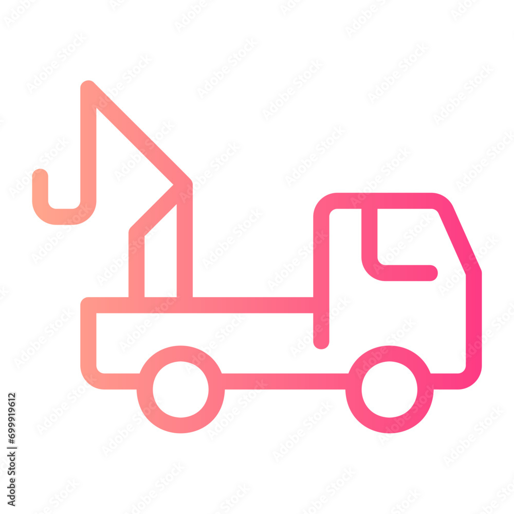 tow truck gradient icon tow truck gradient icon
