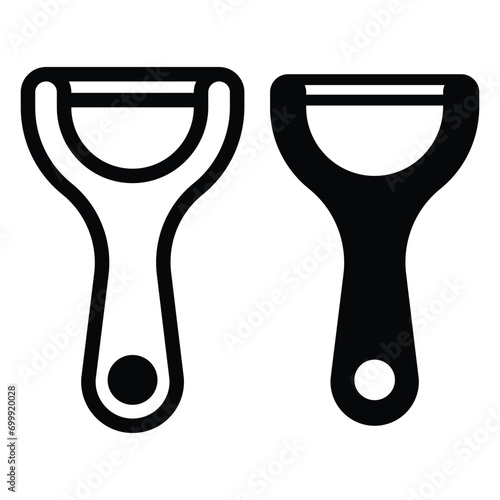 peeler icon for graphic and web design