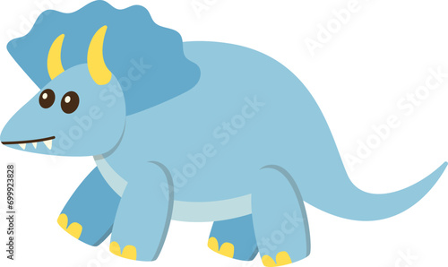 Blue Dino Kids Toys Animal Illustration Game