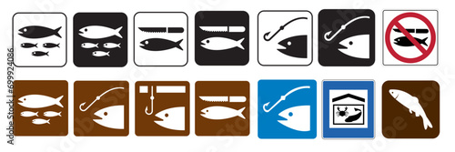 US Public Parks and Others Fishing Road Signs