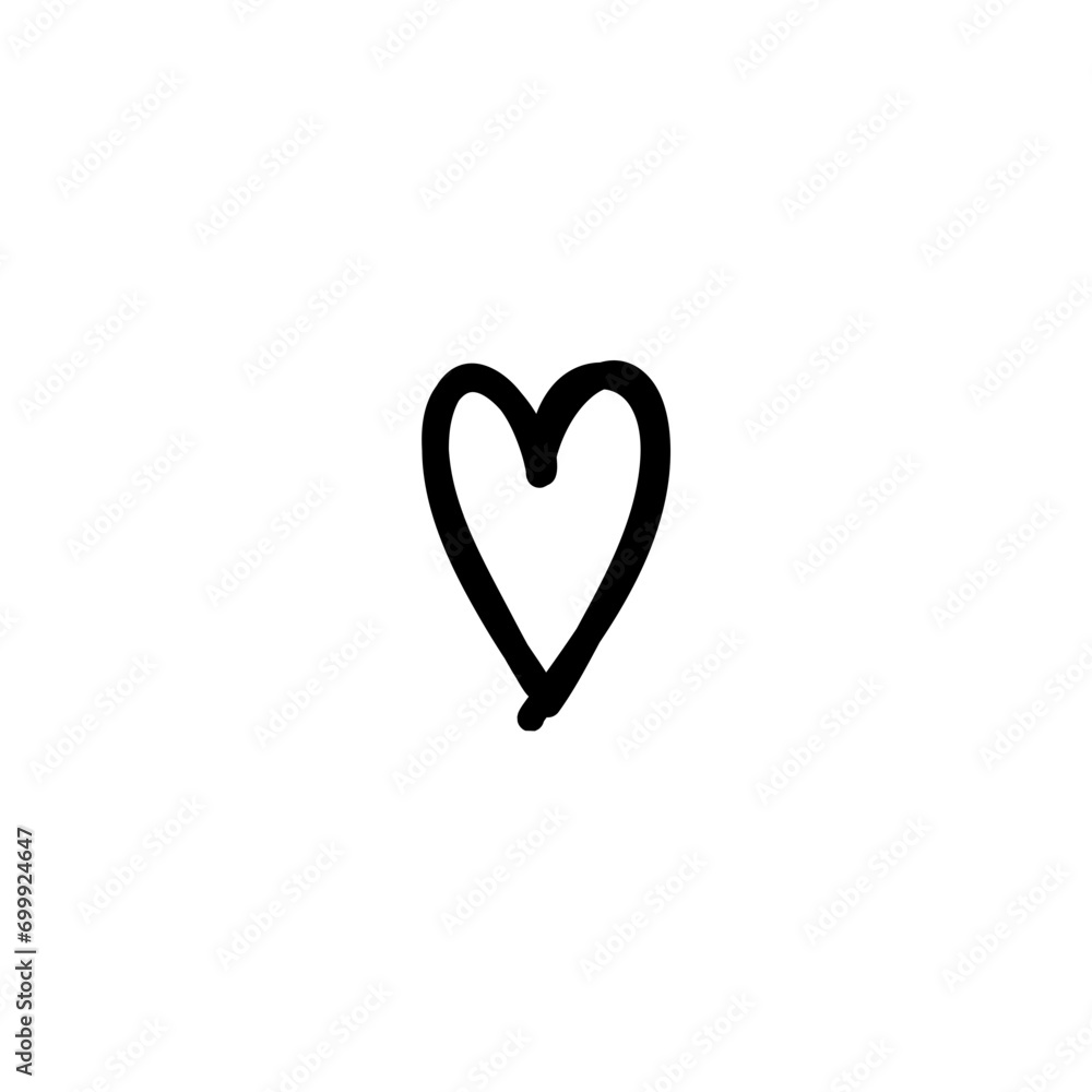 Fototapeta premium Heart doodle