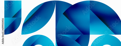 Vector background. Minimalist geometric backdrop adorned with circles and shapes. Abstract art inviting creativity for digital designs, presentations, website banners, social media posts