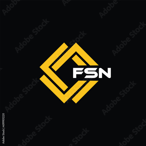 FSN letter design for logo and icon.FSN typography for technology, business and real estate brand.FSN monogram logo.