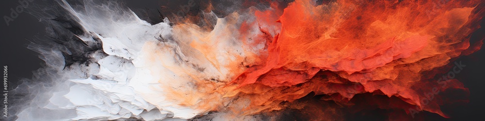 Abstract fiery explosion against dark sky Abstract fiery explosion against dark sky