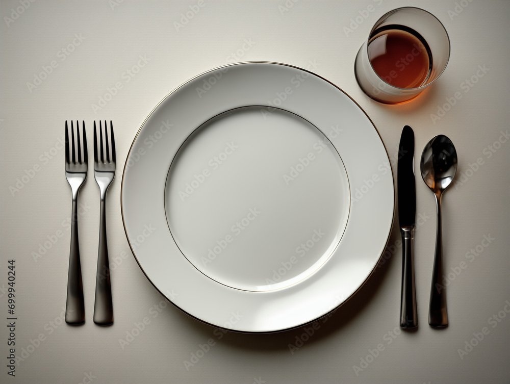 Signaling the end of the meal with cutlery｜Generative AI