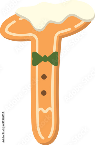 Ginger Bread Letter T Typeface