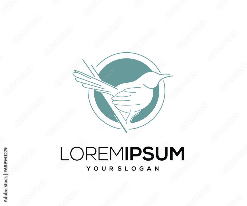 Obraz premium Bird Mascot Logo Design