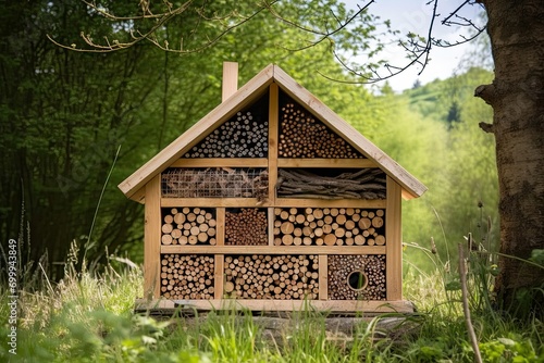 wildlife protect conversation ecology environment house rescue bees bugs habit hotel insect Wooden