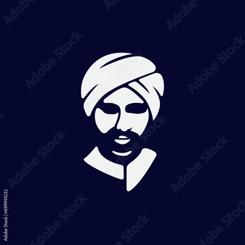 creative sultan a philosophical figure logo design 