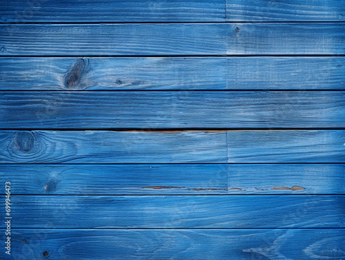 Blue color wooden texture background - ai generative