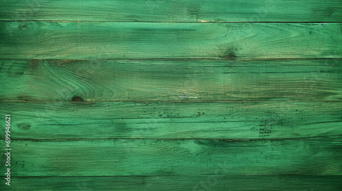 Green color wooden texture background - ai generative