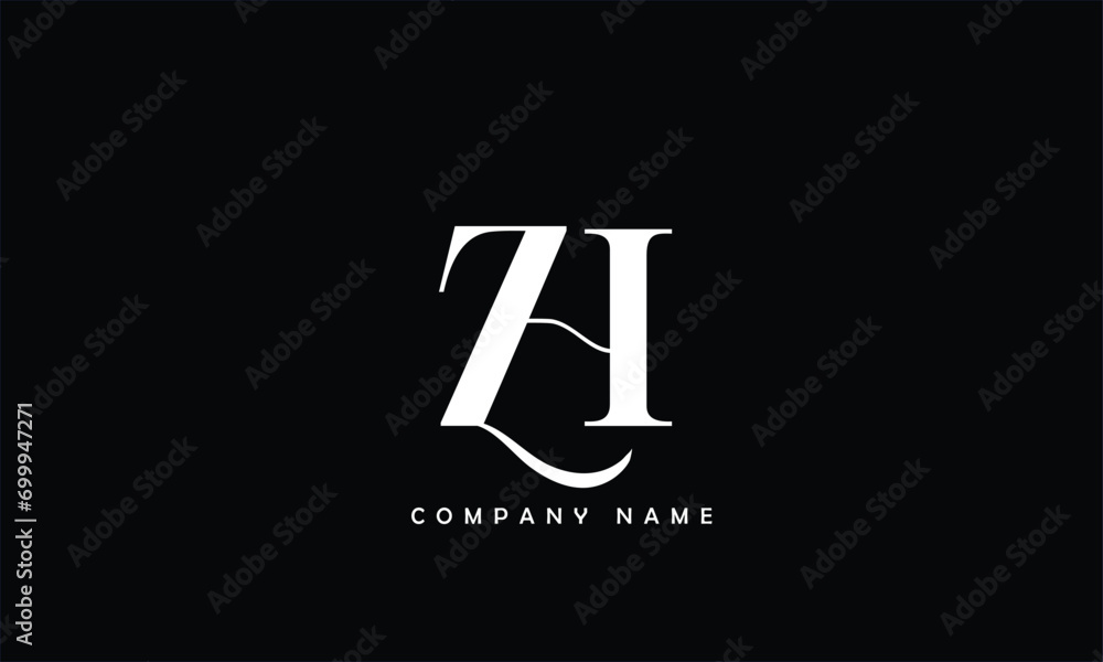 ZH, HZ, Z, H Abstract Letters Logo Monogram ZH, HZ, Z, H Abstract Letters Logo Monogram