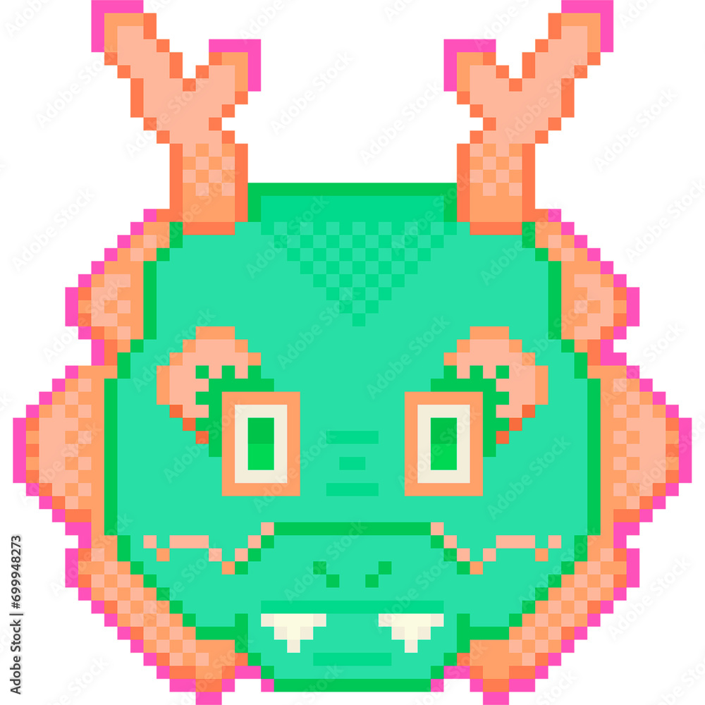 Dragon, pixel art, new year Dragon, pixel art, new year