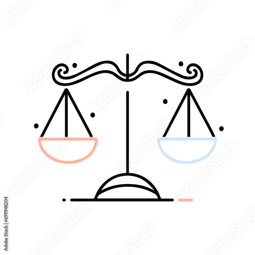 Minimal 12 Zodiac Cartoon Line Charater clipart