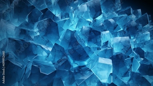 Chunks of Blue Ice Background