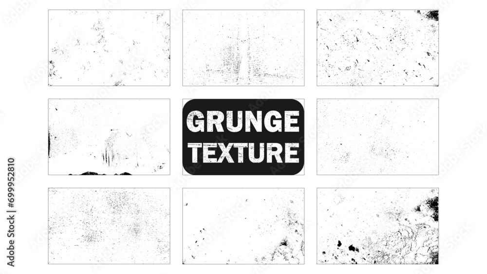 Grunge Textures Set. Background. Vector Illustration. Distress Effect .