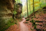 formations rock sandstone forest hiking Berdorf Echternach Luxembourg trail Mullerthal