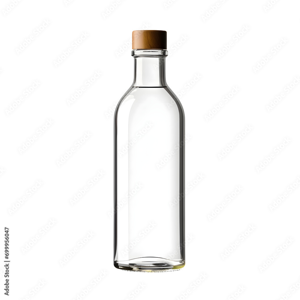 empty glass bottle isolated on transparent background empty glass bottle isolated on transparent background