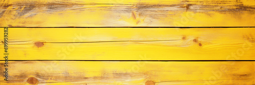 Wallpaper Mural Wooden texture background in yellow color - ai generative Torontodigital.ca