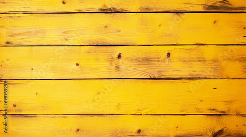 Wallpaper Mural Wooden texture background in yellow color - ai generative Torontodigital.ca