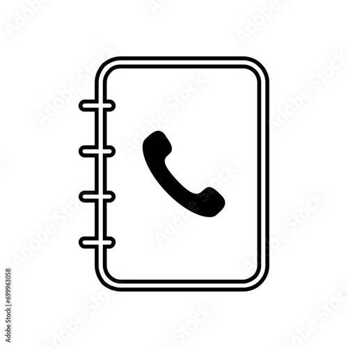 telephone directory icon vector design