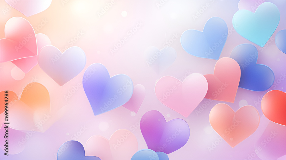 Hearts Aloft: The Enchanting Dance of Emotions in the Celestial Air , Embracing Love in the Ethereal Atmosphere background ai generated
