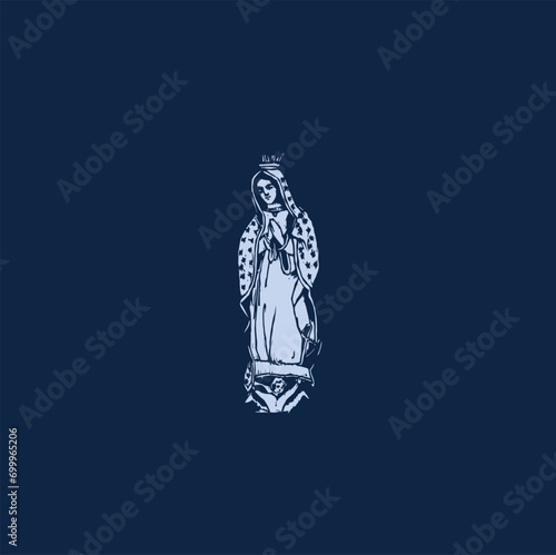 THESE HIGH QUALITY MOTHER MARIA VECTOR FOR USING VARIOUS TYPES OF DESIGN WORKS LIKE T-SHIRT, LOGO, TATTOO AND HOME WALL DESIGN