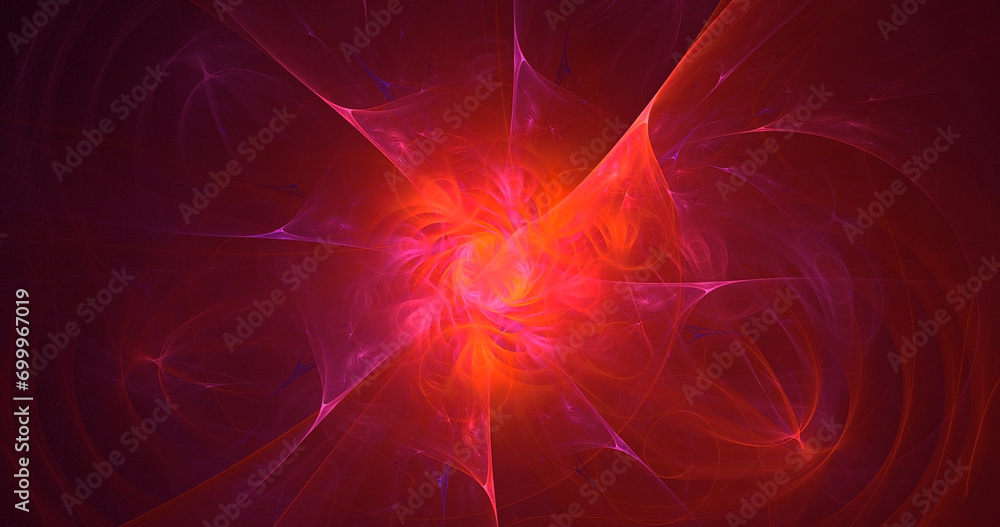 Obraz premium 3D manual rendering abstract fractal light background