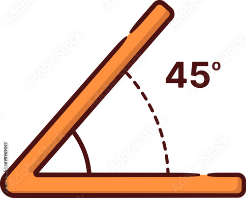 45 Degree Arc Mathematics.