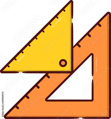 Math Triangle Ruler.
