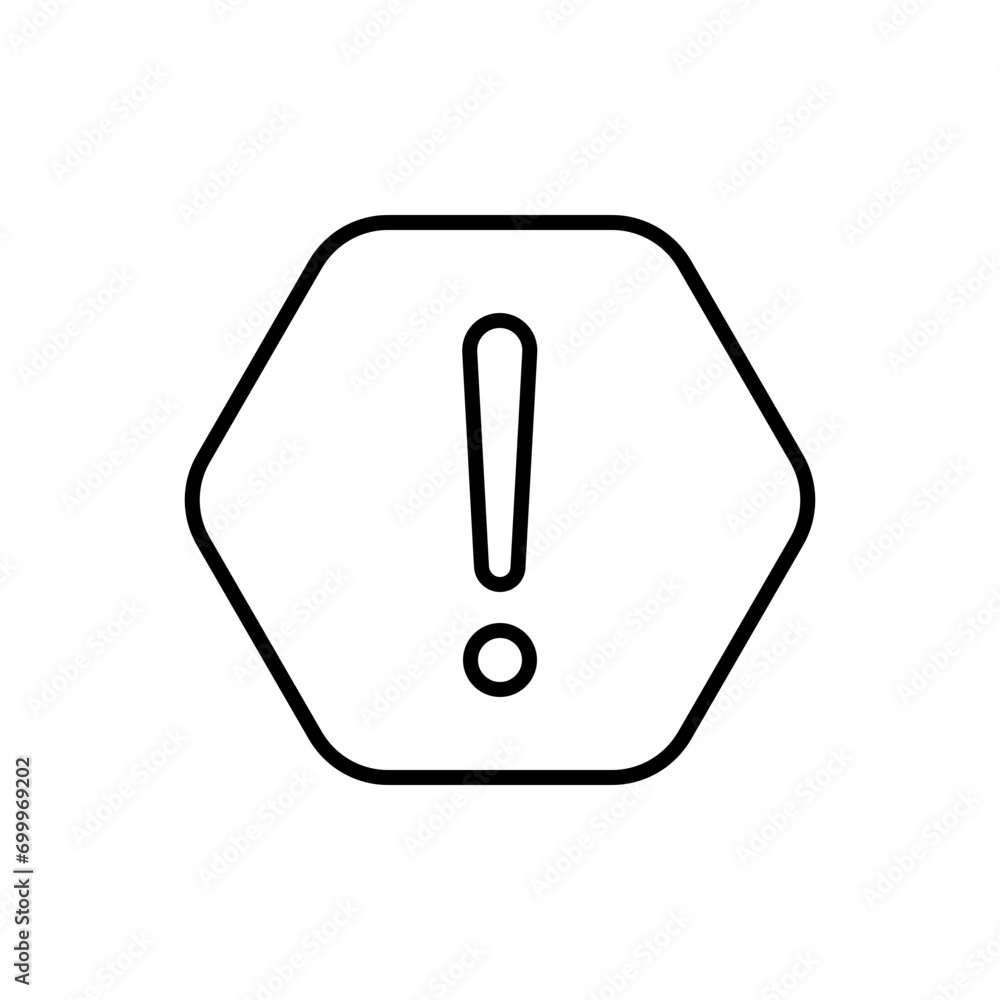 Warning sign outline icons, minimalist vector illustration ,simple transparent graphic element .Isolated on white background Warning sign outline icons, minimalist vector illustration ,simple transparent graphic element .Isolated on white background