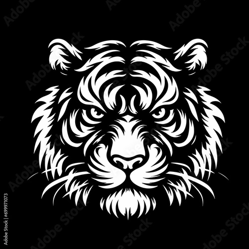 Tiger black and white