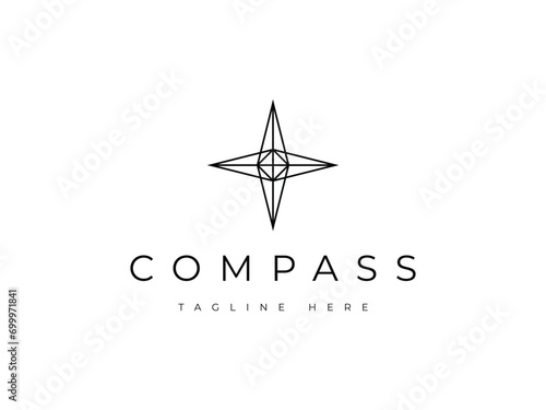 creative compass star logo design