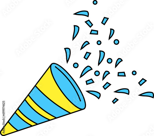 Exploding Party Popper Cone