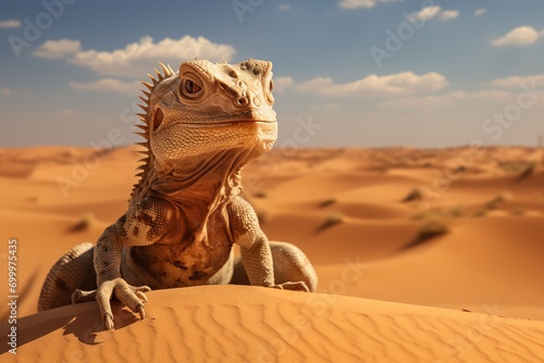 Eguana in desert 