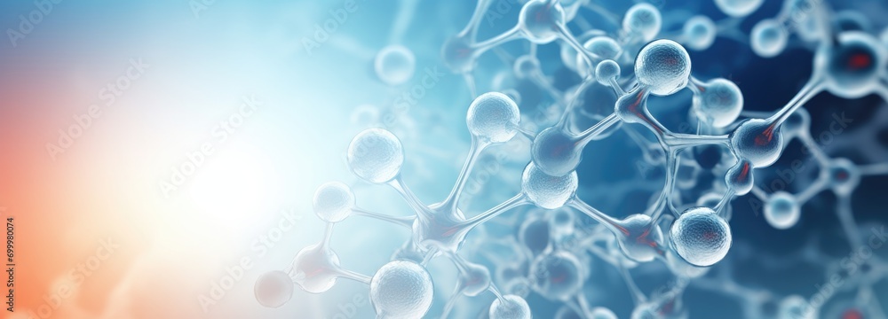 biological molecules and molecular structure background