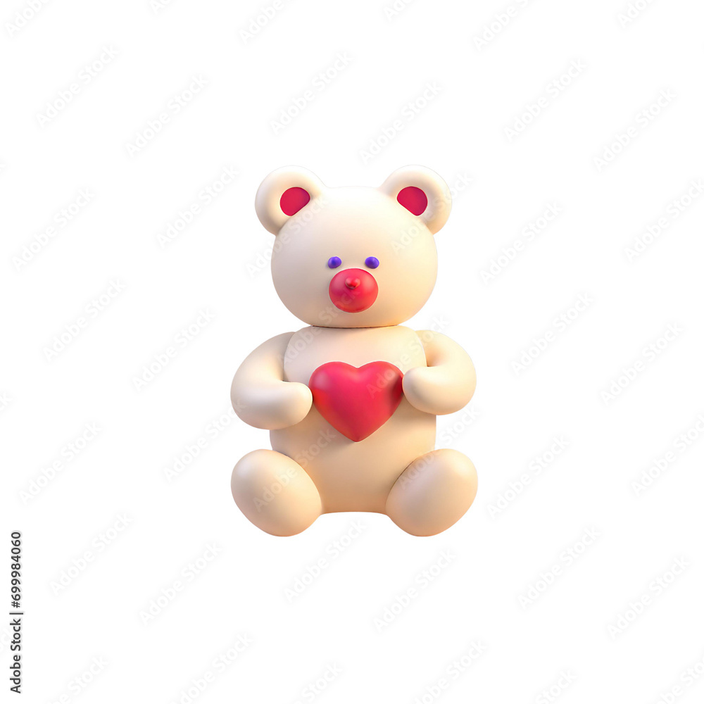 teddy bear with red heart teddy bear with red heart