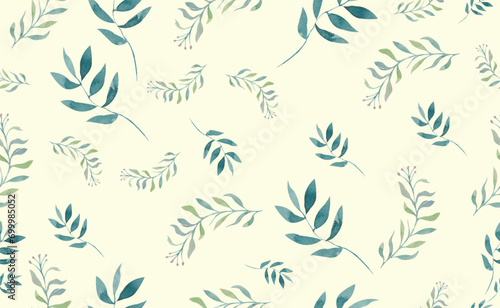 Semless Pattern Design Handmade Watercolor Paintings.
