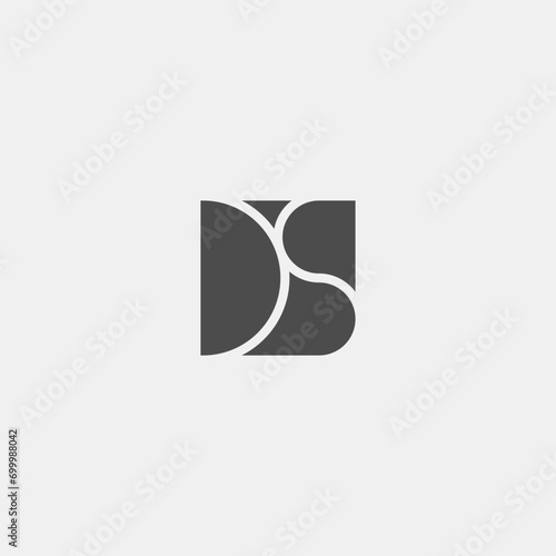 DS monogram logo in contemporary monochrome style.
