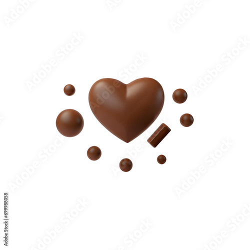 heart shaped chocolate