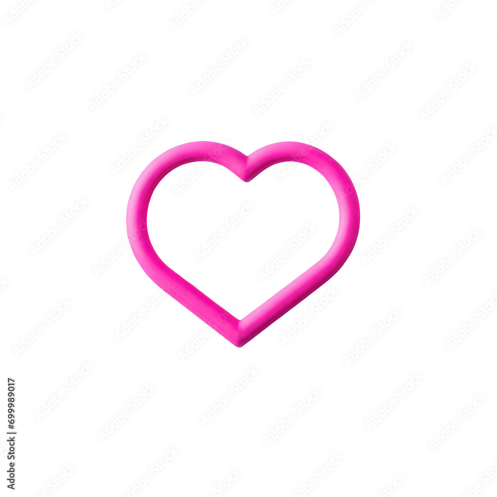 pink heart isolated on white pink heart isolated on white