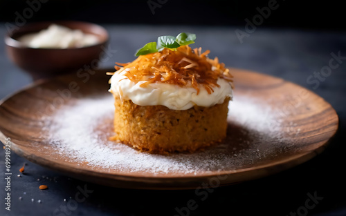 Capture the essence of Kanafeh in a mouthwatering food photography shot