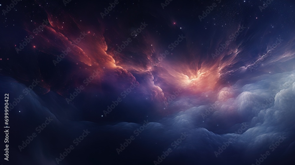 Colorful abstract universe textured background - AI Generated Abstract Art