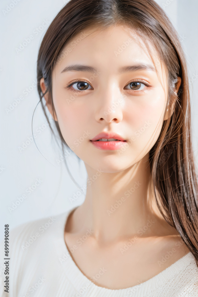 Naklejka premium 美しい女性