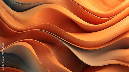 Abstract background with wavy deformed thin and thick lines.  - AI Generated Abstract Art photo
