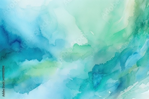 design space copy background art turquoise drawing abstract watercolor blue green light photo