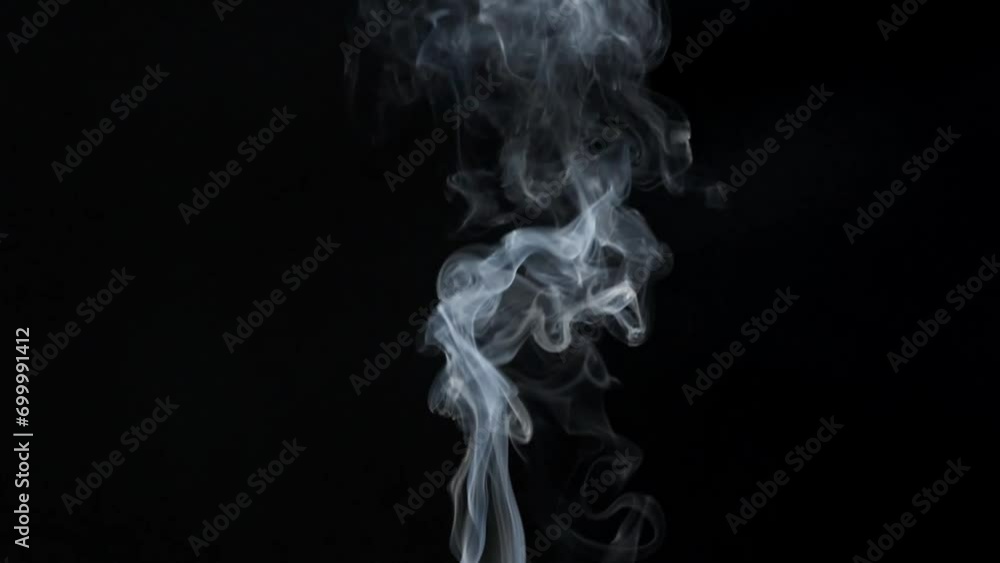 blue smoke rising isolated on black background blue smoke rising isolated on black background