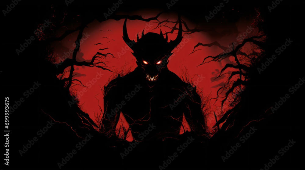 Demon of evil the essence of horror