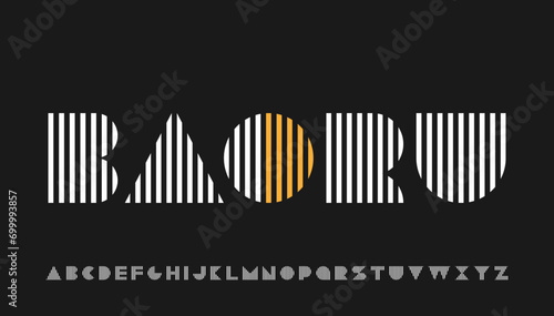 lining capital alphabet letter logo design